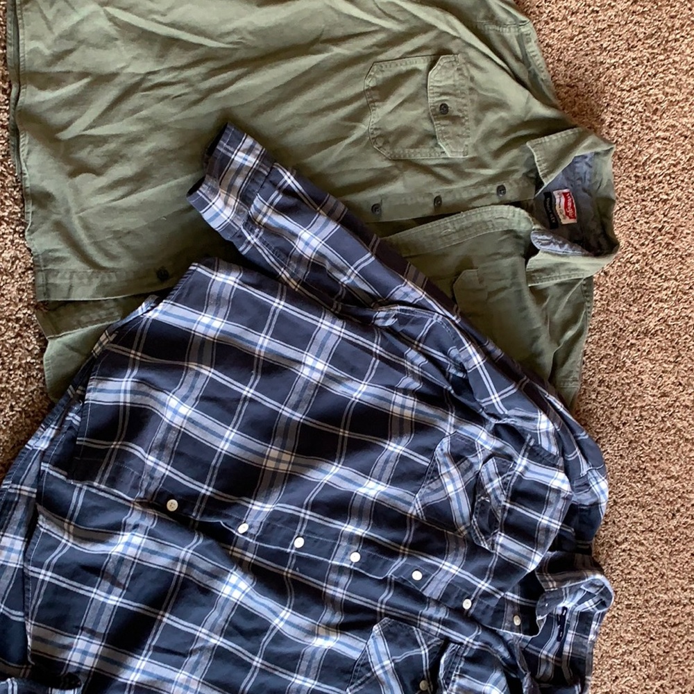 Comfy worn button down shirts